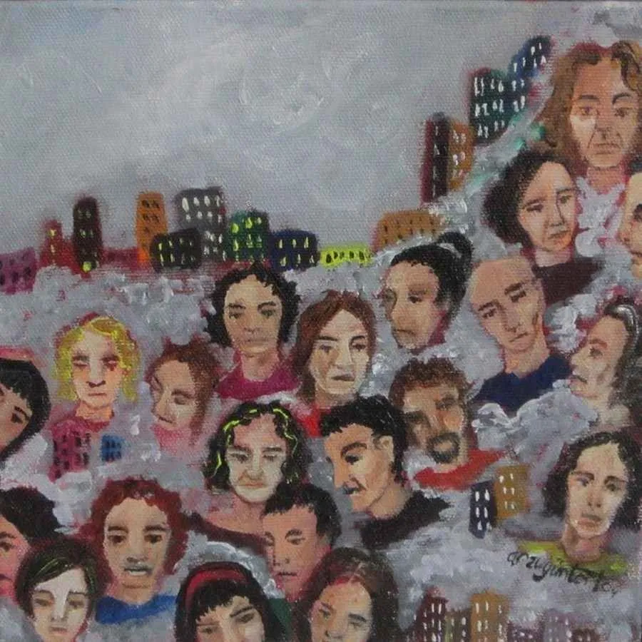 "isimsiz" eseri ARZU TORTOÇ tarafından 20x20 cm ölçülerinde yapılmıştır.