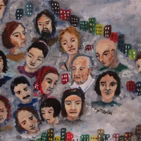 ARZU TORTOÇ — “isimsiz” "isimsiz" eseri ARZU TORTOÇ tarafından 20x20 cm ölçülerinde yapılmıştır.