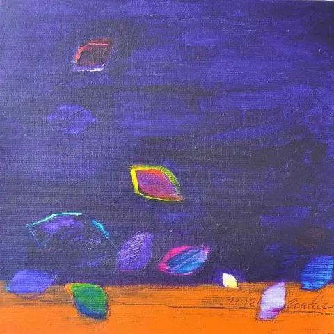 "isimsiz" eseri HATİCE AYKANAT tarafından 20x20 cm ölçülerinde yapılmıştır.