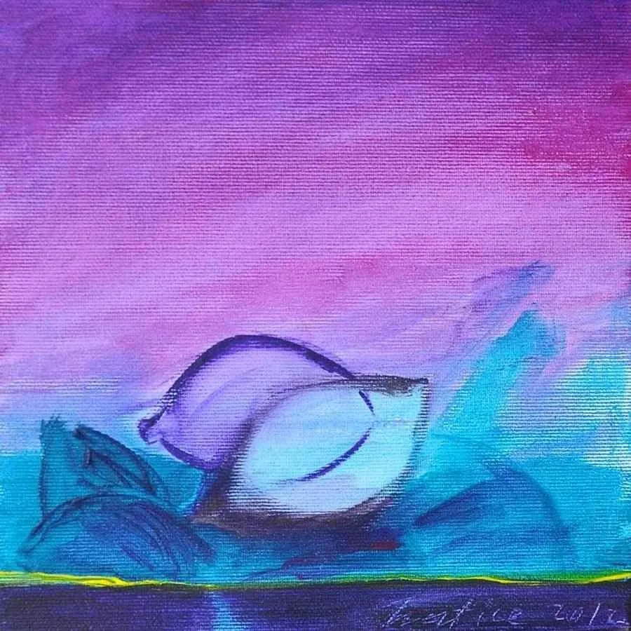 "isimsiz" eseri HATİCE AYKANAT tarafından 20x20 cm ölçülerinde yapılmıştır.