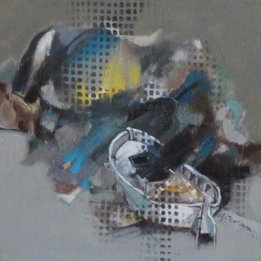 "isimsiz" eseri MEHMET PARLAYAN tarafından 20x20 cm ölçülerinde yapılmıştır.