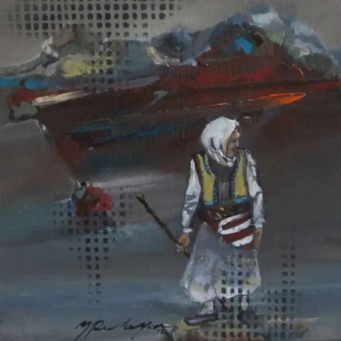"isimsiz" eseri MEHMET PARLAYAN tarafından 20x20 cm ölçülerinde yapılmıştır.