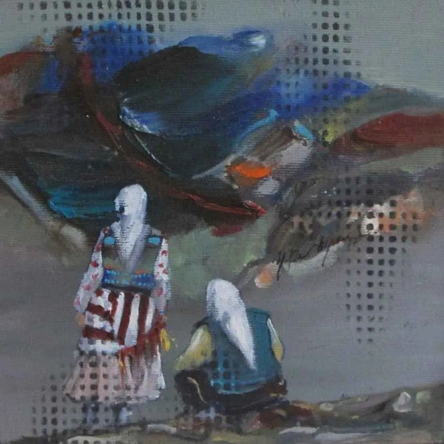 "isimsiz" eseri MEHMET PARLAYAN tarafından 20x20 cm ölçülerinde yapılmıştır.