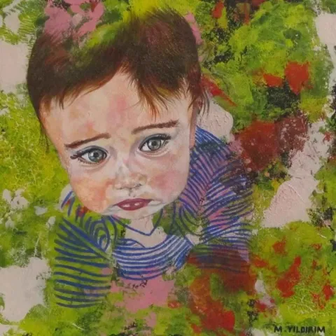 MEHMET YILDIRIM — “isimsiz” "isimsiz" eseri MEHMET YILDIRIM tarafından 20x20 cm ölçülerinde yapılmıştır.