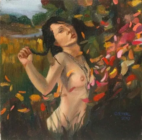 "isimsiz" eseri ORHAN ERKAL tarafından 20x20 cm ölçülerinde yapılmıştır.