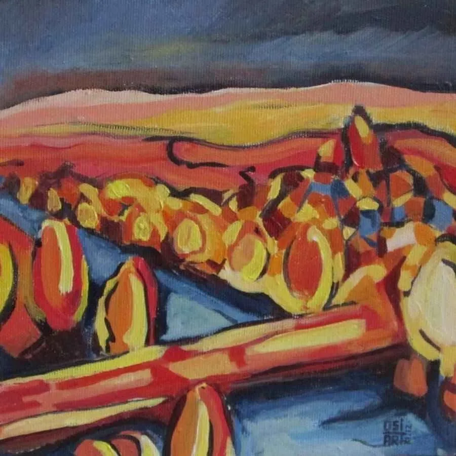 "isimsiz" eseri OSMAN YUSEİNOV tarafından 20x20 cm ölçülerinde yapılmıştır.