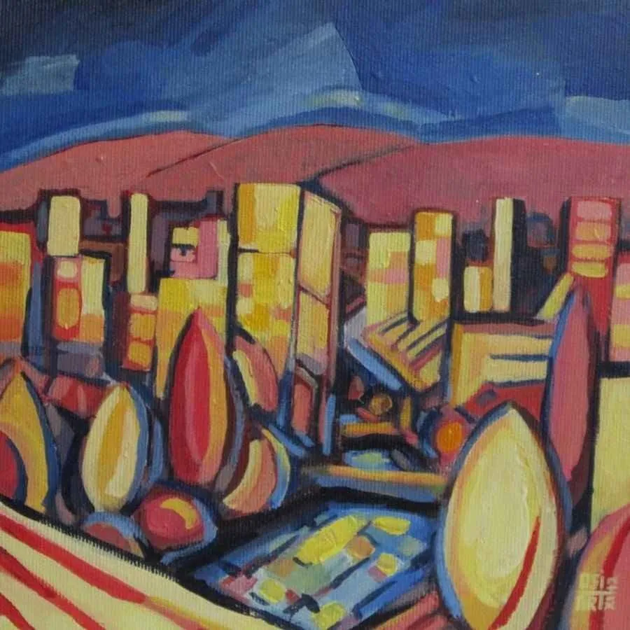 "isimsiz" eseri OSMAN YUSEİNOV tarafından 20x20 cm ölçülerinde yapılmıştır.