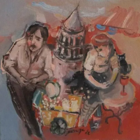 PERUZE HAMURCU — “isimsiz” "isimsiz" eseri PERUZE HAMURCU tarafından 20x20 cm ölçülerinde yapılmıştır.