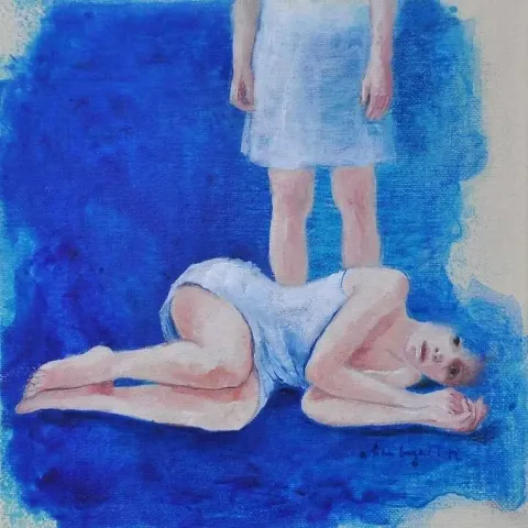 "isimsiz" eseri AYŞE TUBA BOYACI tarafından 20x20 cm ölçülerinde yapılmıştır.