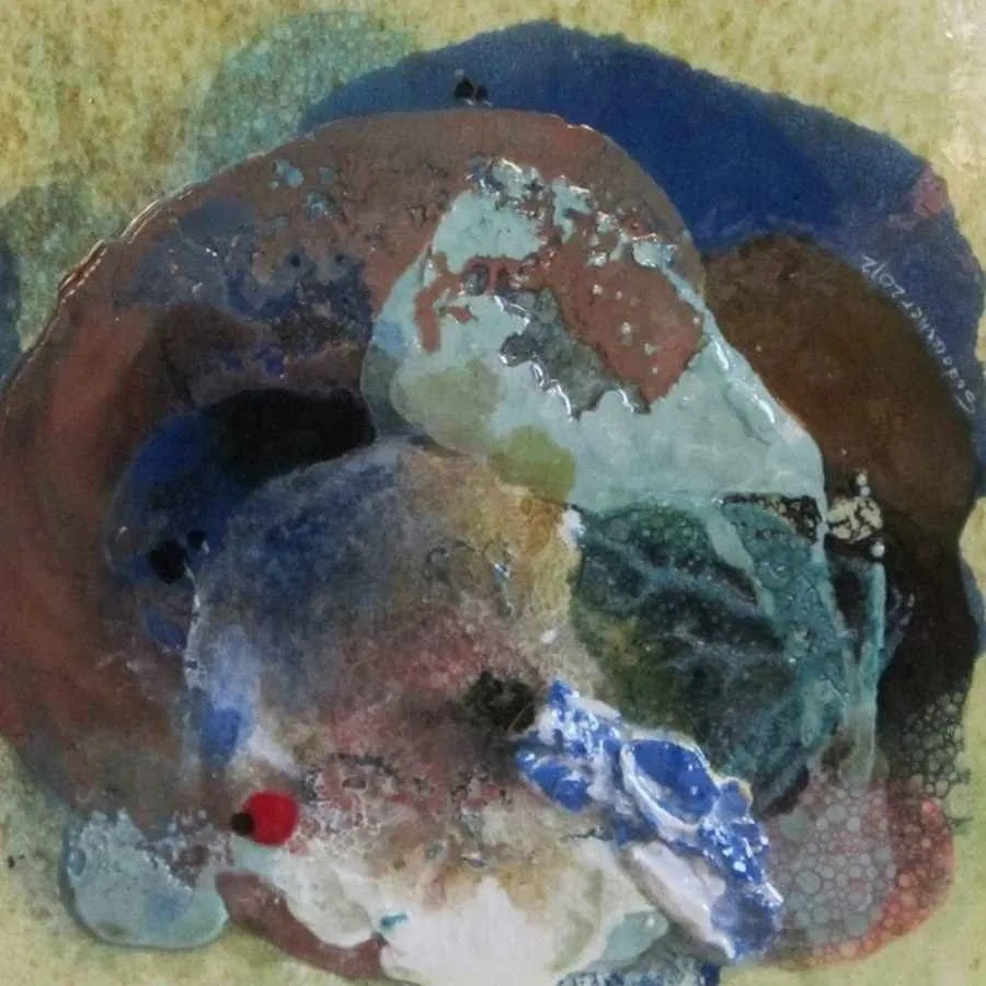 "isimsiz" eseri SEDA CEVHER KOCAOĞLU tarafından 20x20 cm ölçülerinde yapılmıştır.