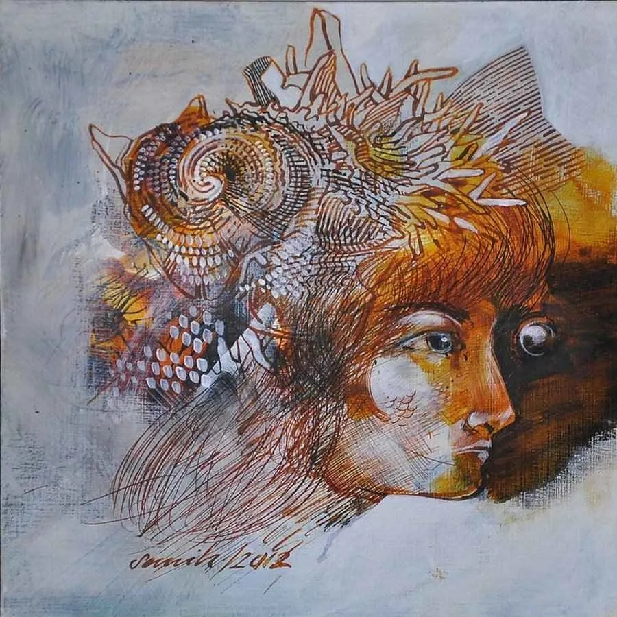 "isimsiz" eseri SEMİH KAPLAN tarafından 20x20 cm ölçülerinde yapılmıştır.
