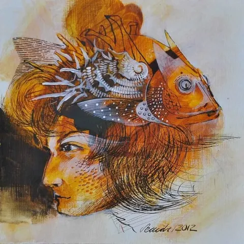 "isimsiz" eseri SEMİH KAPLAN tarafından 20x20 cm ölçülerinde yapılmıştır.