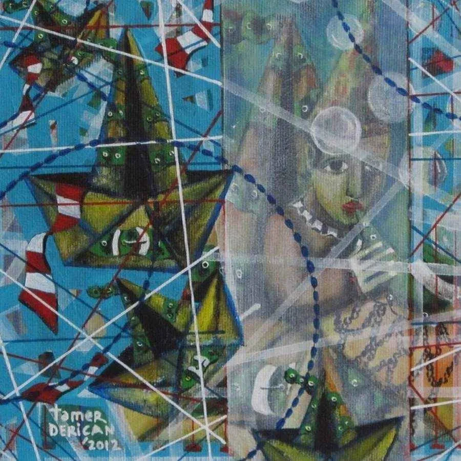 "isimsiz" eseri TAMER DERİCAN tarafından 20x20 cm ölçülerinde yapılmıştır.
