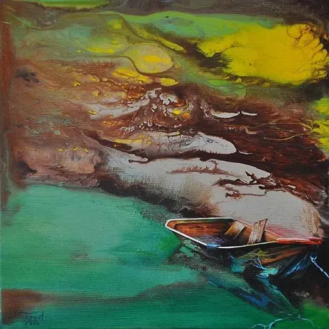 "isimsiz" eseri TURGUT AKARSU tarafından 20x20 cm ölçülerinde yapılmıştır.