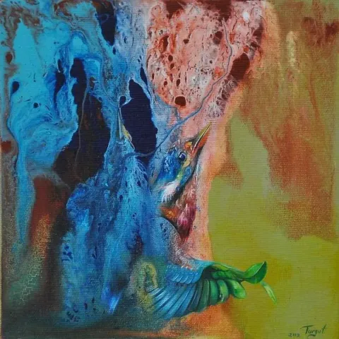 "isimsiz" eseri TURGUT AKARSU tarafından 20x20 cm ölçülerinde yapılmıştır.
