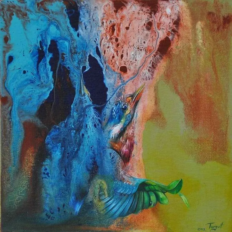 "isimsiz" eseri TURGUT AKARSU tarafından 20x20 cm ölçülerinde yapılmıştır.