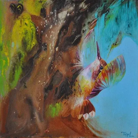 "isimsiz" eseri TURGUT AKARSU tarafından 20x20 cm ölçülerinde yapılmıştır.