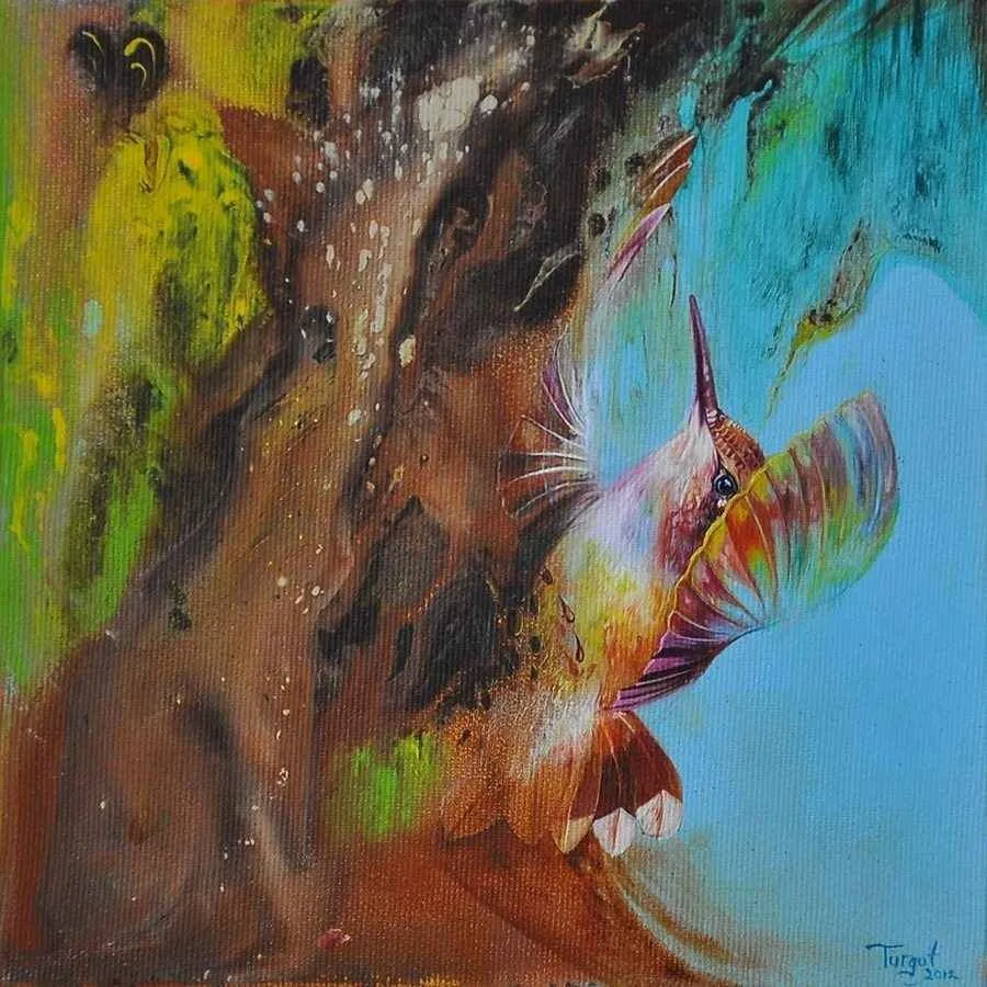 "isimsiz" eseri TURGUT AKARSU tarafından 20x20 cm ölçülerinde yapılmıştır.