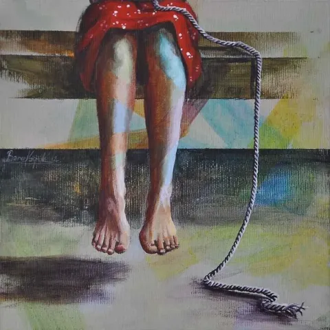 BANU KAYNAK — “isimsiz” "isimsiz" eseri BANU KAYNAK tarafından 20x20 cm ölçülerinde yapılmıştır.
