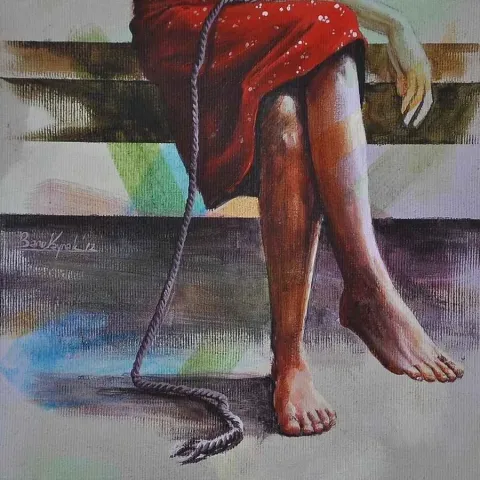 BANU KAYNAK — “isimsiz” "isimsiz" eseri BANU KAYNAK tarafından 20x20 cm ölçülerinde yapılmıştır.