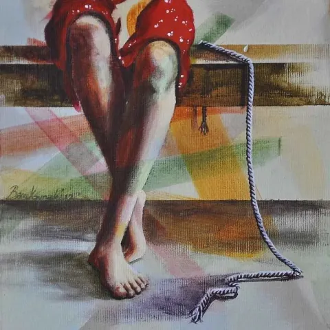 BANU KAYNAK — “isimsiz” "isimsiz" eseri BANU KAYNAK tarafından 20x20 cm ölçülerinde yapılmıştır.