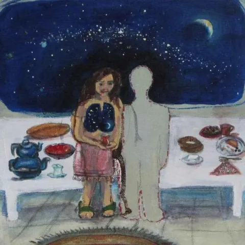 SEZİN ÖZÇELİK — “isimsiz” "isimsiz" eseri SEZİN ÖZÇELİK tarafından 20x20 cm ölçülerinde yapılmıştır.