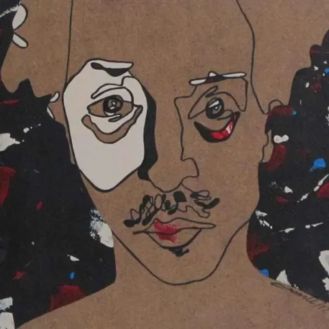 "isimsiz" eseri CANAN UÇARER tarafından 20x20 cm ölçülerinde yapılmıştır.