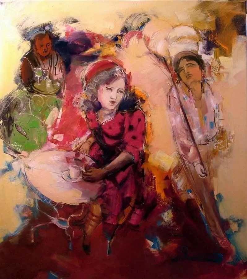 yakınlaştır "Beklerken Geçenler" eseri PERUZE HAMURCU tarafından 2011 yılında 90x80 cm ölçülerinde Tuval üzeri yağlı boya tekniği ile yapılmıştır.