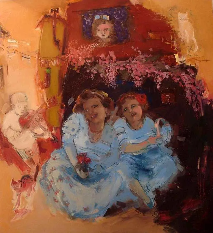 yakınlaştır "Kapıönü" eseri PERUZE HAMURCU tarafından 2011 yılında 120x110 cm ölçülerinde Tuval üzeri yağlı boya tekniği ile yapılmıştır.