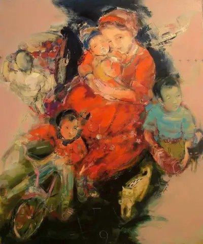 PERUZE HAMURCU — “Galatalılar”, 2011 "Galatalılar" eseri PERUZE HAMURCU tarafından 2011 yılında 60x150 cm ölçülerinde Tuval üzeri yağlı boya tekniği ile yapılmıştır.