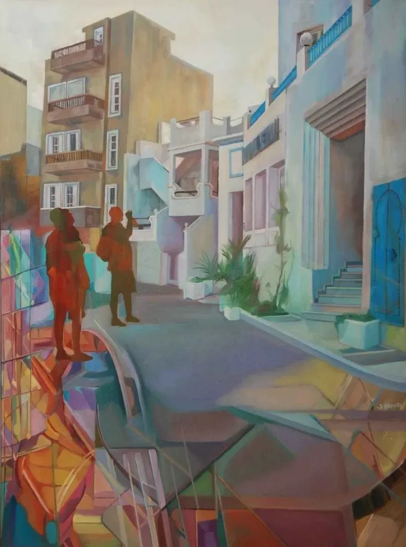 "İsimsiz" eseri SELDA EREN tarafından 2012 yılında 116x86 cm ölçülerinde Tuval üzeri yağlı boya tekniği ile yapılmıştır.