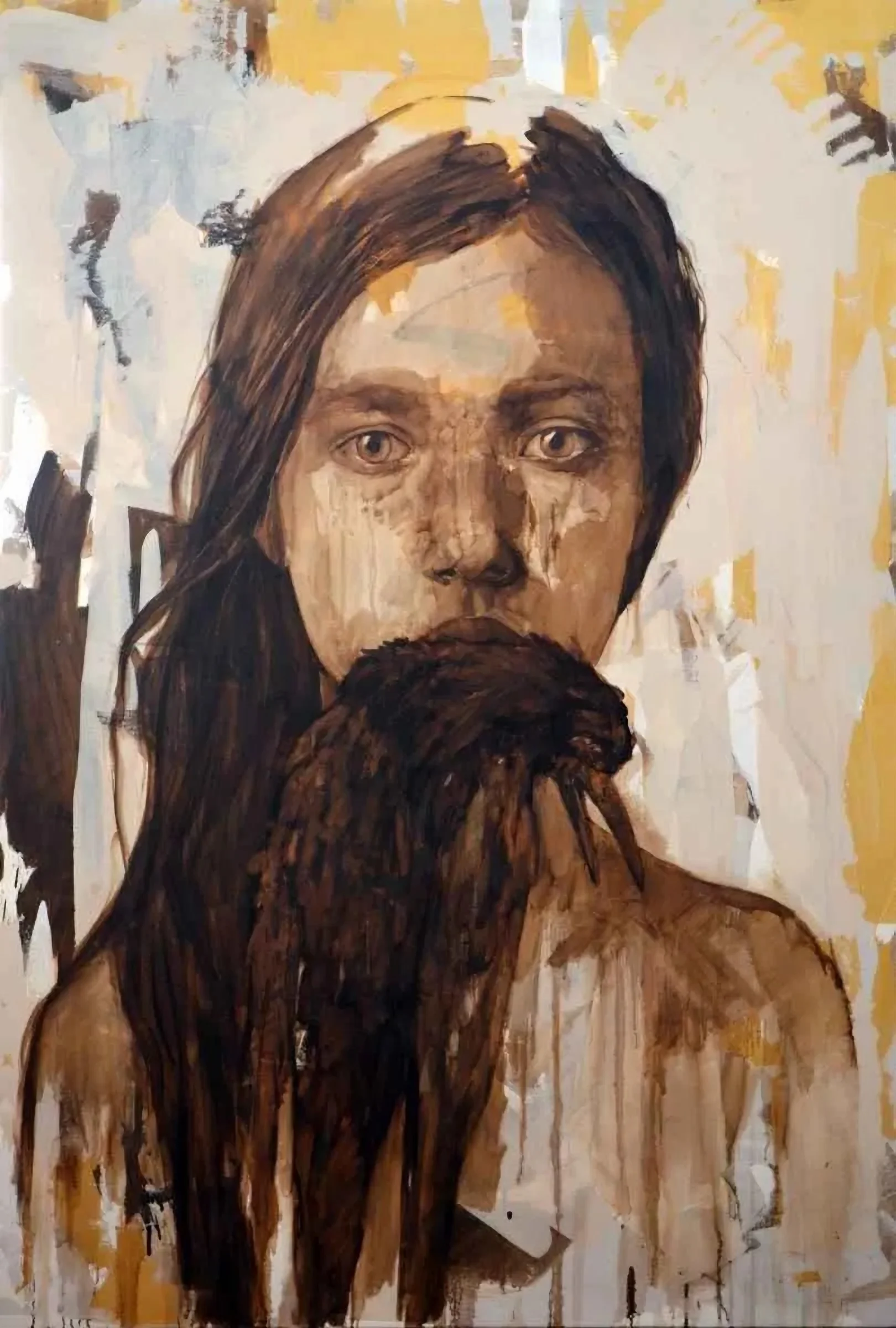 "isimsiz" eseri SEMA ÖCAL tarafından 2012 yılında 160x110 cm ölçülerinde Tuval üzeri yağlı boya tekniği ile yapılmıştır.