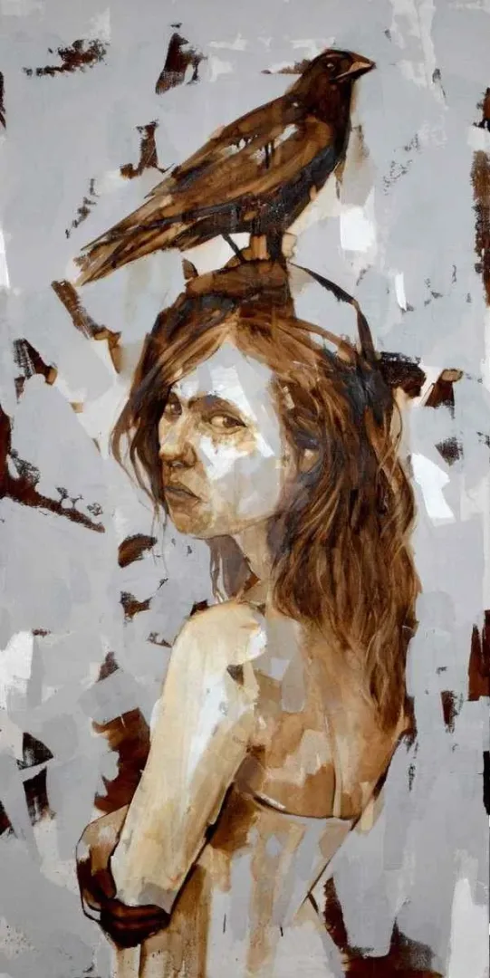 "isimsiz" eseri SEMA ÖCAL tarafından 2012 yılında 140x70 cm ölçülerinde Tuval üzeri yağlı boya tekniği ile yapılmıştır.