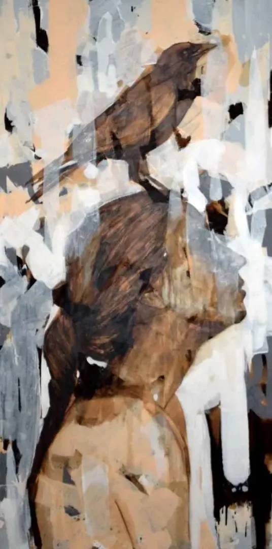 "isimsiz" eseri SEMA ÖCAL tarafından 2012 yılında 140x70 cm ölçülerinde Tuval üzeri yağlı boya tekniği ile yapılmıştır.