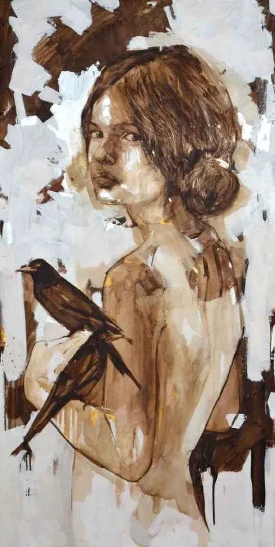 "isimsiz" eseri SEMA ÖCAL tarafından 2012 yılında 140x70 cm ölçülerinde Tuval üzeri yağlı boya tekniği ile yapılmıştır.