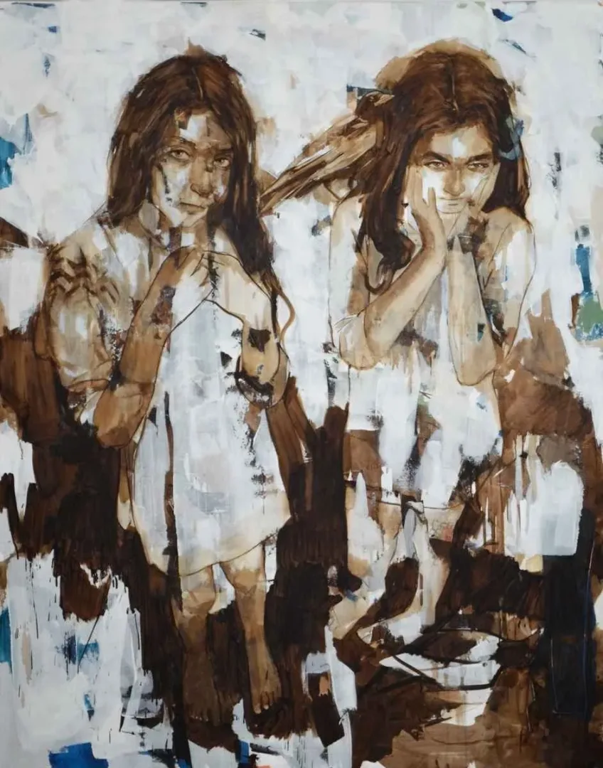 "isimsiz" eseri SEMA ÖCAL tarafından 2012 yılında 190x150 cm ölçülerinde Tuval üzeri yağlı boya tekniği ile yapılmıştır.