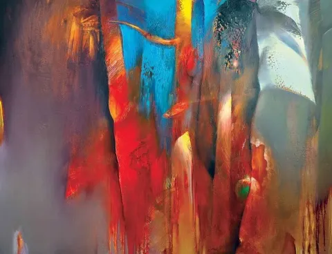 "isimsiz seri" eseri SERDAR LEBLEBİCİ tarafından 2011 yılında 90x120 cm ölçülerinde Tuval üzeri yağlı boya tekniği ile yapılmıştır.