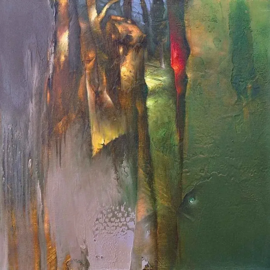 "isimsiz seri" eseri SERDAR LEBLEBİCİ tarafından 2011 yılında 50x50 cm ölçülerinde Tuval üzeri yağlı boya tekniği ile yapılmıştır.