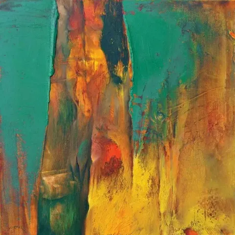 "isimsiz seri" eseri SERDAR LEBLEBİCİ tarafından 2011 yılında 50x50 cm ölçülerinde Tuval üzeri yağlı boya tekniği ile yapılmıştır.