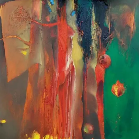 SERDAR LEBLEBİCİ — “isimsiz seri”, 2011 "isimsiz seri" eseri SERDAR LEBLEBİCİ tarafından 2011 yılında 20x20 cm ölçülerinde Tuval üzeri yağlı boya tekniği ile yapılmıştır.