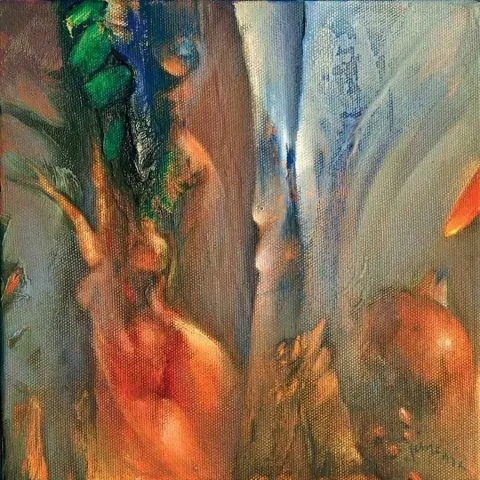 "isimsiz seri" eseri SERDAR LEBLEBİCİ tarafından 2011 yılında 20x20 cm ölçülerinde Tuval üzeri yağlı boya tekniği ile yapılmıştır.