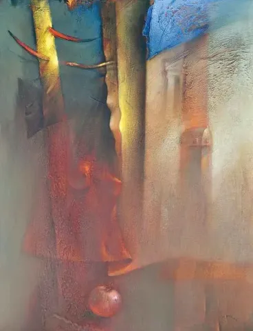 SERDAR LEBLEBİCİ — “gövdeler serisi”, 2007 "gövdeler serisi" eseri SERDAR LEBLEBİCİ tarafından 2007 yılında 28x21 cm ölçülerinde Tuval üzeri yağlı boya tekniği ile yapılmıştır.