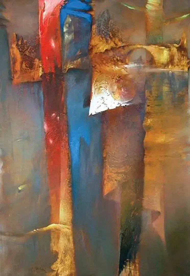 yakınlaştır "gövdeler serisi" eseri SERDAR LEBLEBİCİ tarafından 2010 yılında 100x70 cm ölçülerinde Tuval üzeri yağlı boya tekniği ile yapılmıştır.