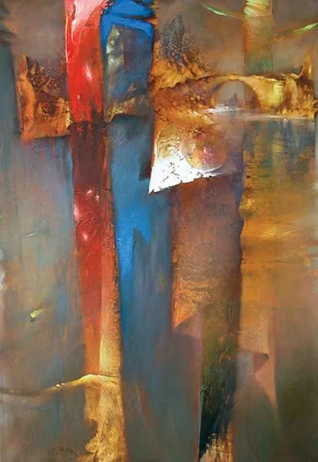 yakınlaştır "gövdeler serisi" eseri SERDAR LEBLEBİCİ tarafından 2010 yılında 100x70 cm ölçülerinde Tuval üzeri yağlı boya tekniği ile yapılmıştır.