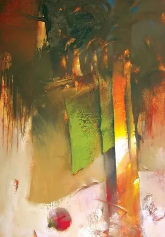SERDAR LEBLEBİCİ — “gövdeler serisi”, 2010 "gövdeler serisi" eseri SERDAR LEBLEBİCİ tarafından 2010 yılında 100x70 cm ölçülerinde Tuval üzeri yağlı boya tekniği ile yapılmıştır.
