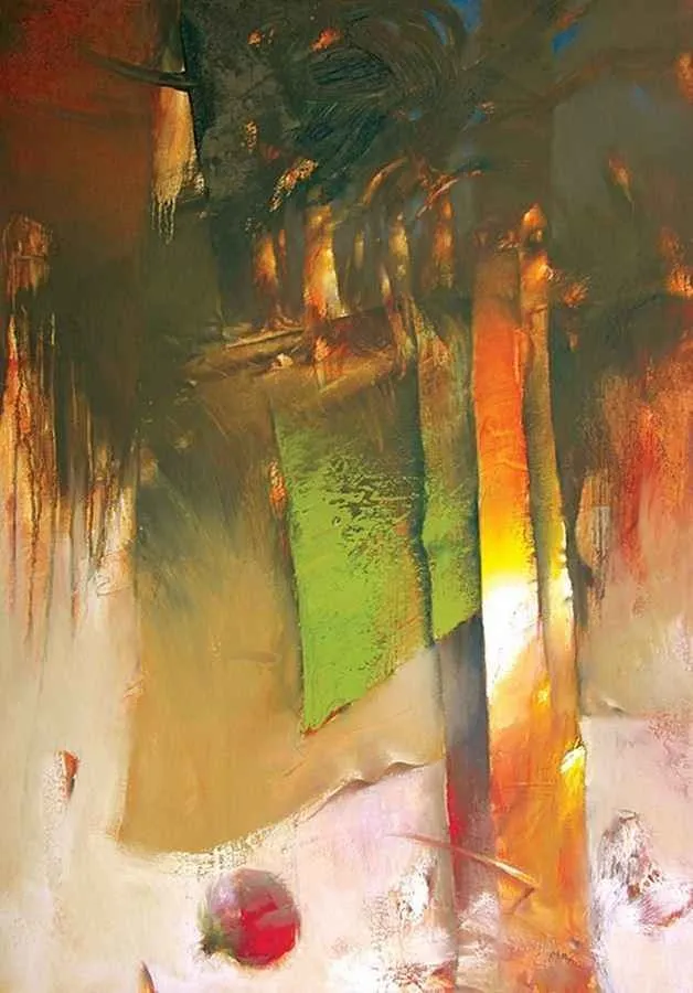 yakınlaştır "gövdeler serisi" eseri SERDAR LEBLEBİCİ tarafından 2010 yılında 100x70 cm ölçülerinde Tuval üzeri yağlı boya tekniği ile yapılmıştır.