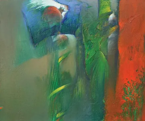 SERDAR LEBLEBİCİ — “isimsiz seri”, 2011 "isimsiz seri" eseri SERDAR LEBLEBİCİ tarafından 2011 yılında 54x65 cm ölçülerinde Tuval üzeri yağlı boya tekniği ile yapılmıştır.