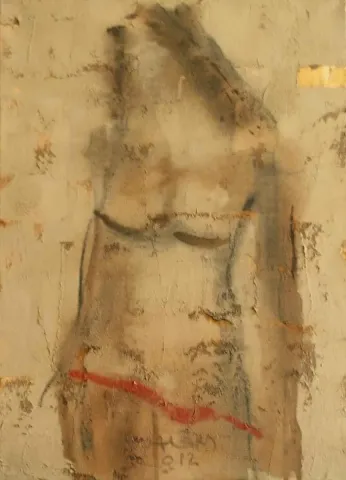 VEDAT ÖRS — “isimsiz”, 2012 "isimsiz" eseri VEDAT ÖRS tarafından 2012 yılında 70x50 cm ölçülerinde Tuval üzeri karışık teknik tekniği ile yapılmıştır.