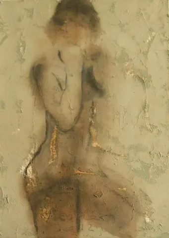 VEDAT ÖRS — “isimsiz”, 2012 "isimsiz" eseri VEDAT ÖRS tarafından 2012 yılında 70x50 cm ölçülerinde Tuval üzeri karışık teknik tekniği ile yapılmıştır.