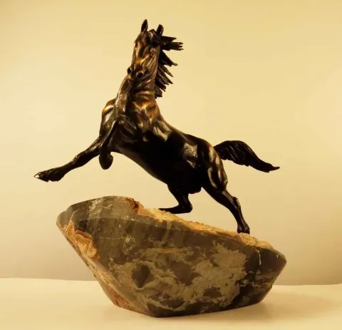 "Passionate Horse" eseri ALEXANDER DAVİDOV tarafından 2013 yılında 37x21x36 cm ölçülerinde Bronz tekniği ile yapılmıştır.
